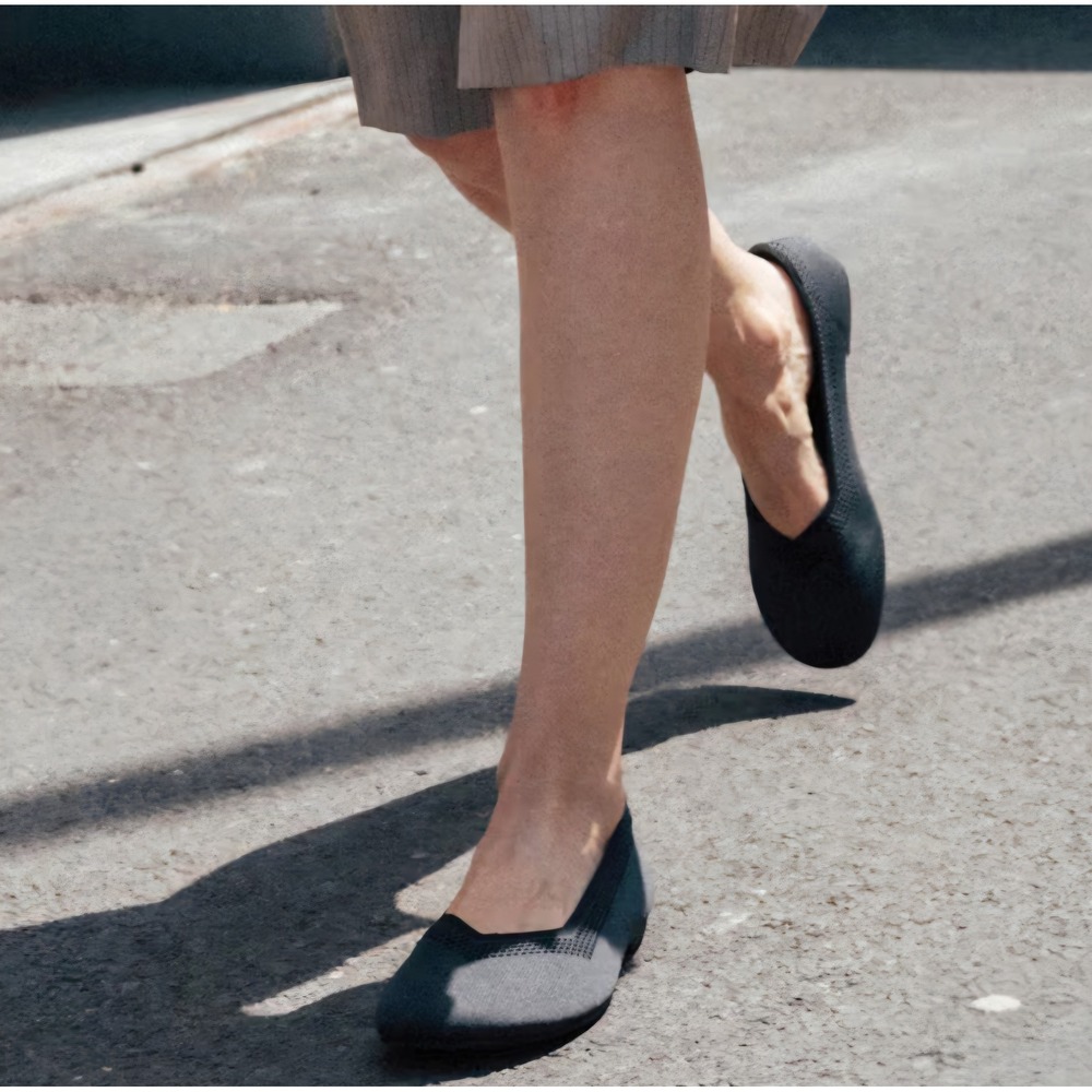 VIVAIA Tila Black Wide Toe Box Comfort Flats EU 39 US 8